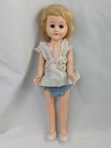 Vintage Bride Doll Blond Sleepy Eyes 10 Inch - $19.95