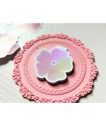 Magnetic Bookmark Holographic Flower Handmade Bookish Booklover - $141.54 MXN