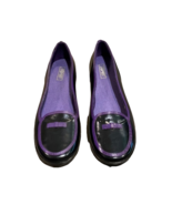 Esprit Black Purple Rubber Rain Flats Loafers Womens Sz  9 Slip-on Shoes... - £13.29 GBP
