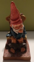 GNOMES Theodor Figurine Sitting Throne toilet funny bathroom decor Klaus... - $59.39