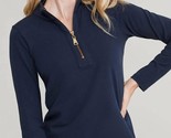 Spartina 449 Nora Half Zip Long-Sleeve Top Size S - $82.17