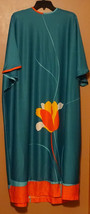 MW COLLECTION TEAL BRIGHT FLOWER MAXI OVERSIZED DRESS ABAYA BACK ZIPPER ... - £7.77 GBP