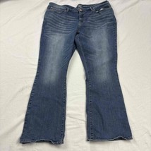Signature By Levi Strauss Womens Bootcut Jeans Blue Faded Stretch W36 L32 - $15.84