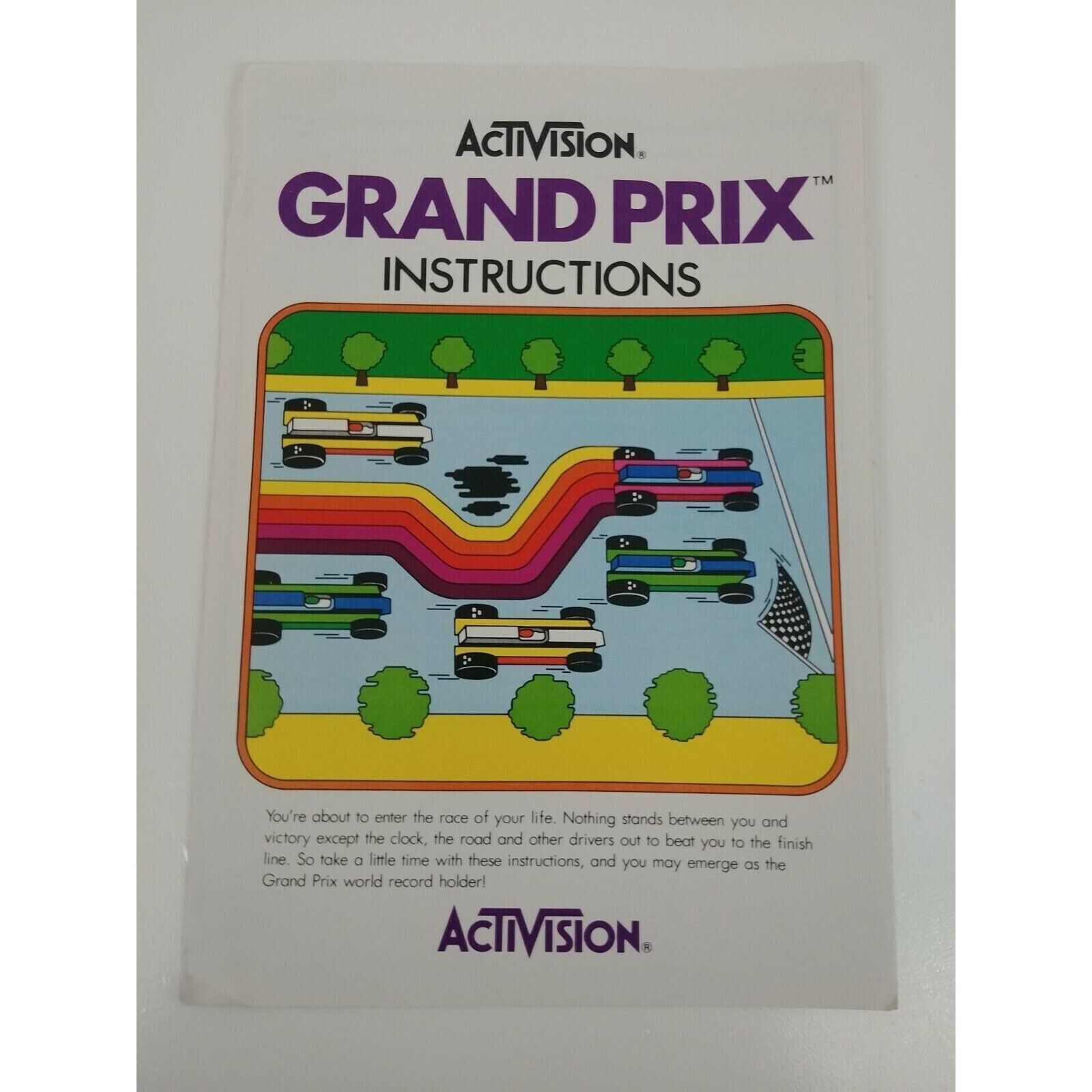 Atari 2600 Grand Prix Instructions Manual - $2.85