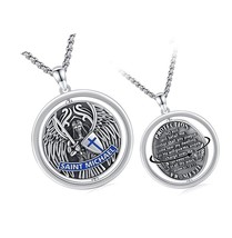 925 Sterling Silver St Michael/Knight Mary Medal - $329.20