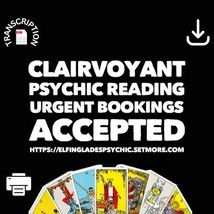 LOVE READING CLAIRVOYANT Text Chat via Digital Download + a Pdf Transcri... - $0.46