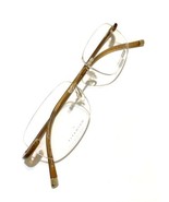 Safilo Design Titanium 129/C rimless Brown Plastic Eyeglasses Made in Italy - $135.83 CAD