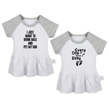 Pack of 2, Every Dog Needs Baby Funny Dresses Infant Baby Girls Princess Dress - £18.26 GBP