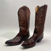 Vintage Nocona mens boots 6B beautiful, excellent condition Teju Lizard - £77.68 GBP
