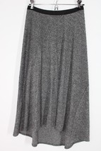 Nic + Zoe XS Gray Rib Pull On Elastic Waist Hi-Low Maxi Skirt - £24.02 GBP