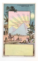 Victorian Trade Card &quot;7 Wonders&quot; Egyptian Pyramids 1881 J.H. Bufford&#39;s - £9.56 GBP
