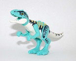 Building Block Indominus Rex blue Jurassic World dinosaur Minifigure Custom - $8.00