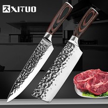 XITUO Kitchen Knife Chef 8 inch Stainless Steel Knives Sushi Meat Santoku - £23.80 GBP+
