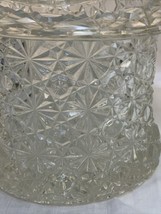 Vintage L.G. Wright Daisy and Button Clear Glass Top Hat Vase 6&quot; Tall - £24.29 GBP