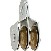 National Hardware N199-810 3214BC Fixed Double Pulleys in Zinc, 1-1/2&quot; - $23.90