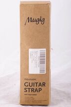 Mugig Adjustable Guitar Strap – Black Nylon, Maltese Cross Detail - $14.96