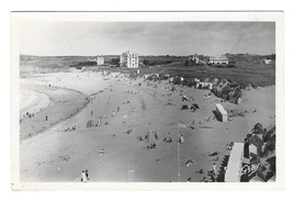 France Saint Briac Plage du Port Hue Beach Glossy Photo 1950 GABY Postcard RPPC - $7.95