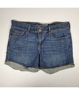 Levis Denizen Womens Jean Shorts Size 12 High Rise Cuffed Stretch Denim ... - £11.82 GBP