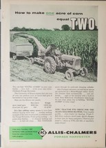 Allis Chalmers Forage Harvesters  Corn Magazine Advertisement 1958 - £14.70 GBP
