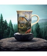 Thomas Kinkade Mug LILAC COTTAGE Ceramic Coffee Tea Cup Home Garden Scene - £10.90 GBP