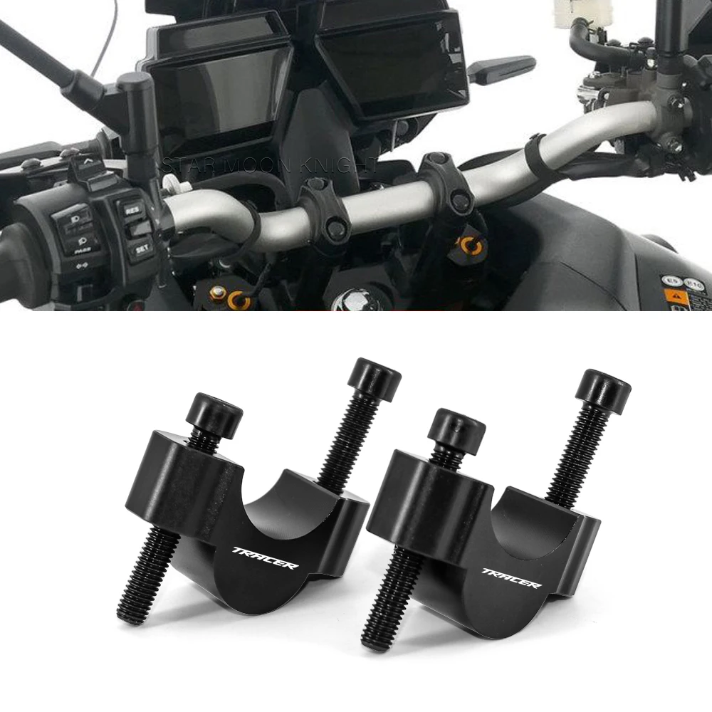 Motorcycle Accessories Handlebar Riser Drag Handle Bar Clamp Extend Adapter For - £32.10 GBP