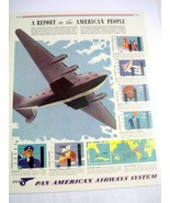 1941 Color Ad Pan American Airways System Airlines - £7.84 GBP
