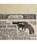 1906 Wizard Repeating Liquid Pistol Advertisement Firearms Ephemera 2.25... - $19.99