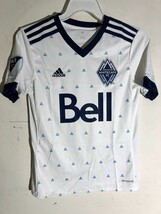 Adidas Youth MLS Jersey Vancouver Whitecaps Team White sz S - $8.41