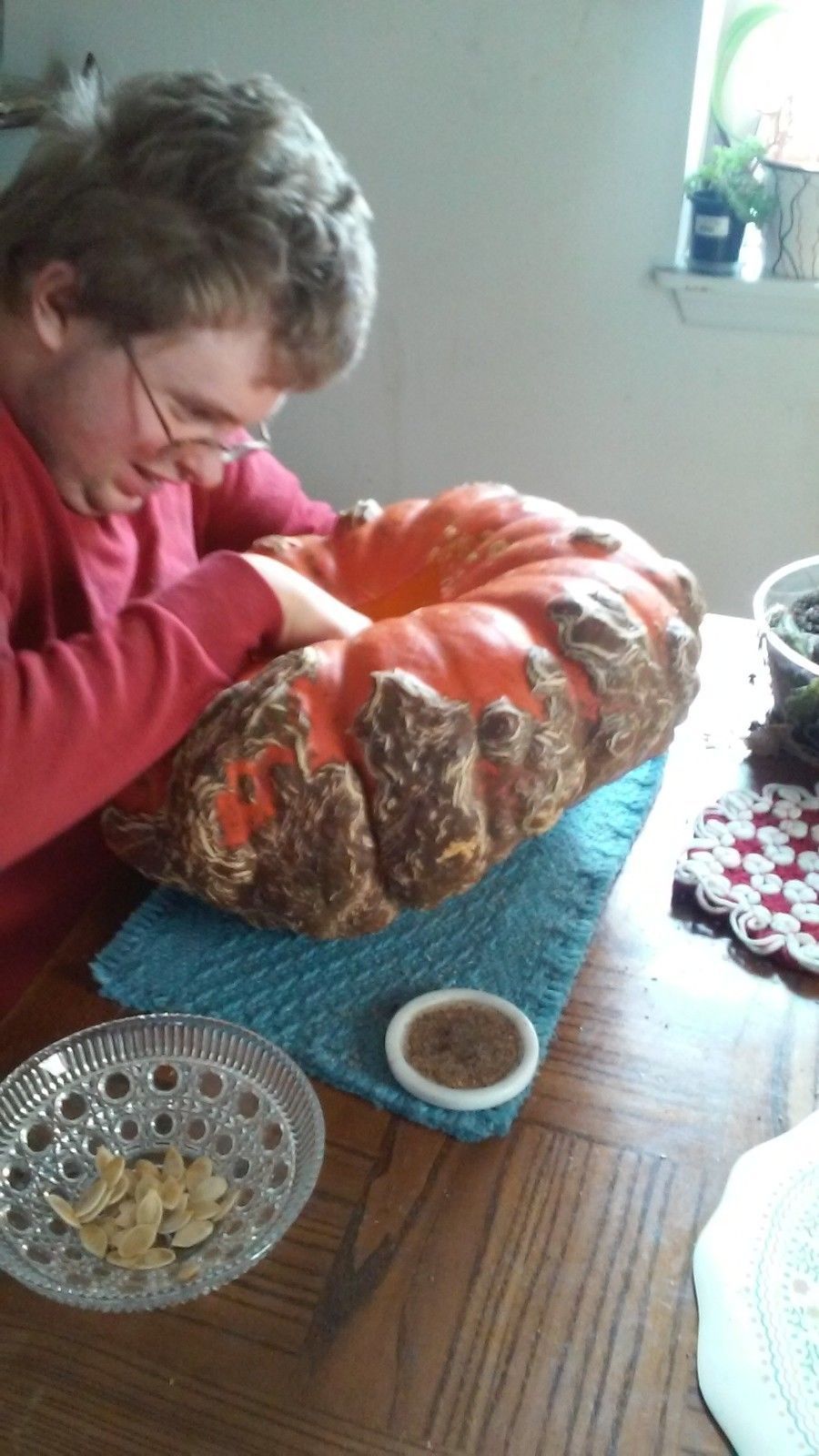 Rouge vif d&#39;Etamps Pumpkin 5 Seeds - Heirloom - $3.99