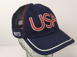 Roots Team USA Olympic Hat 2004 Olympics Athens Embroidered Adjustable Excellent - £19.34 GBP