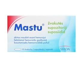 Mastu hemorrhoidal suppositories, 10 pcs - £16.04 GBP