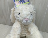 Kellytoy Kellypet kelly pet Dog Toy Plush Cream bunny rabbit textured Sq... - $16.82