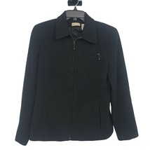 Vintage Ann Taylor Jacket Womens 6 Used Wool Cashmere Black Lined - £37.99 GBP