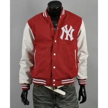 Men’s New York Yankee Varsity Baseball Bomber Jacket - $205.34 CAD