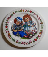 Bobbs Merrill 1969 Vintage Raggedy Ann &amp; Andy Oneida Deluxe Plate #3119 - $260.78 MXN