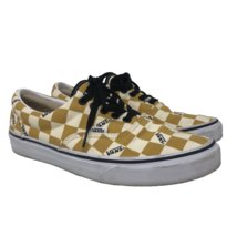 Vans Era Big Check Low top Skate Shoes Mens 8 Womens 9.5 Gold Checkered - £22.23 GBP