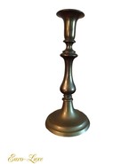 ANTIQUE 1800-1825 CLASSIC EARLY AMERICAN BELL METAL LARGE CANDLESTICK HO... - $406.84 CAD
