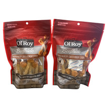 Lot Of 2 Ol&#39; Roy Beefhide Coated Munchy Sticks, Chicken Recipe, 5.9 oz 1... - £13.77 GBP