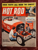 RARE HOT ROD Magazine December 1957 New 58 Chevy Chevrolet Ford Roadsters - £17.01 GBP