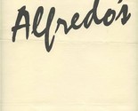 Alfredo&#39;s Menu The Westin Hotel Vail Colorado 1980&#39;s - £17.07 GBP