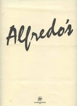 Alfredo&#39;s Menu The Westin Hotel Vail Colorado 1980&#39;s - $21.78