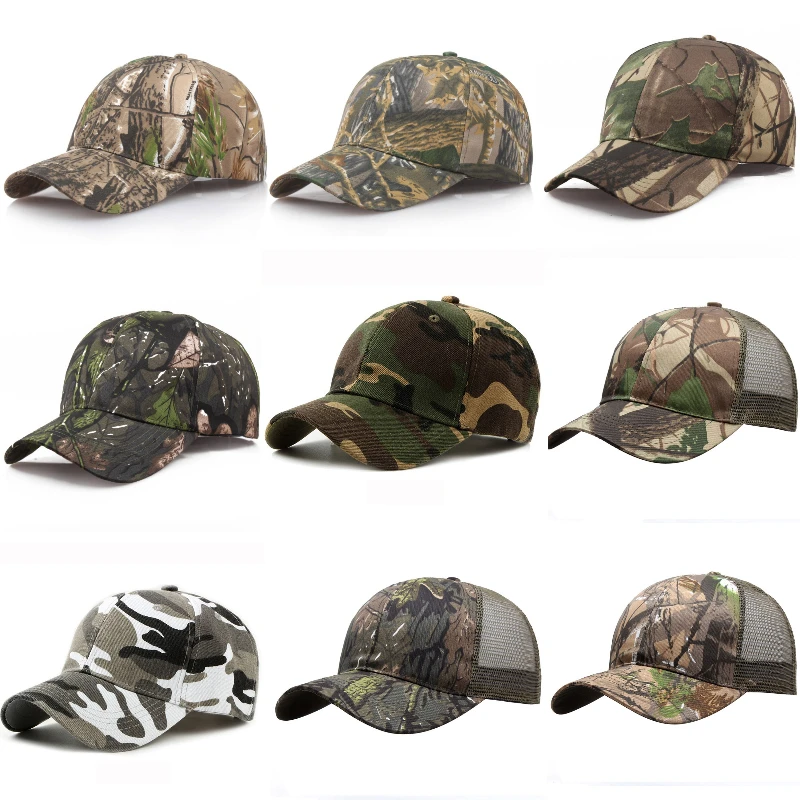 NEW Camo Baseball Hats Dad Hat Camouflage Tactical Hat Patch Baseball Cap Unisex - £9.76 GBP+