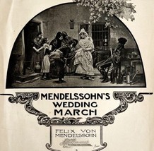 Mendelssohn&#39;s Wedding March 1907 Sheet Music Beaux Arts Edition DWHH2 - £44.80 GBP