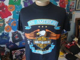 Vintage 1989 Harley Davidson Motorcycles An American Legend Deadstock T-... - $148.49