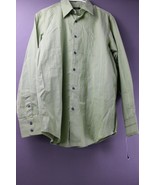 Alfani Green Stripe Long Sleeve Button Down Mens Shirt SZ Small NWT     993 - £9.49 GBP