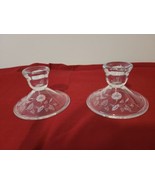 Avon 24% Lead Crystal Hummingbird Candle Holders Set of 2 - £12.64 GBP