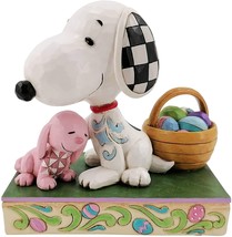 Jim Shore Enesco Easter Surprises Snoopy with Basket 6007938 - £46.70 GBP
