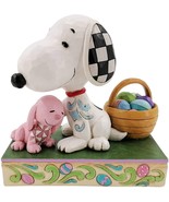 Jim Shore Enesco Easter Surprises Snoopy with Basket 6007938 - £46.65 GBP