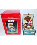 DARLING VINTAGE WALT DISNEY COMPANY SCHMID MINNIE&#39;S TOY CHEST MUSIC BOX ... - $44.54