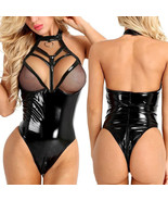 New style erotic lingerie, sexy mesh hollowed out jumpsuit - $20.11 CAD